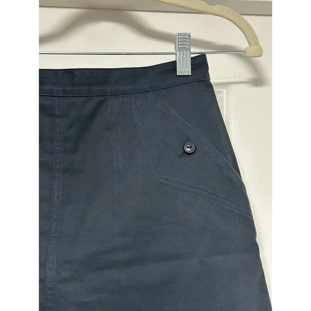 A.P.C. Rue Madame Paris, A-Line Cotton Skirt, Black, Size‎ 36